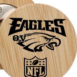 Eagle's magnetic bottle opener coaster